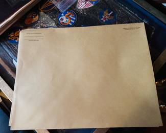 War Dept envelopes