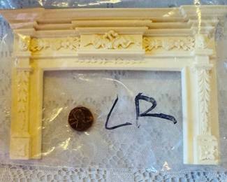 Miniature mantle for dollhouse/this is the last picture of miniatures however, there are thousands!