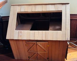Barn dollhouse made by Mrs. Angell.