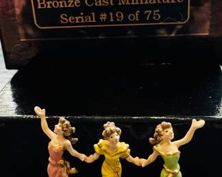Three graces bronze casts miniature by Zadar