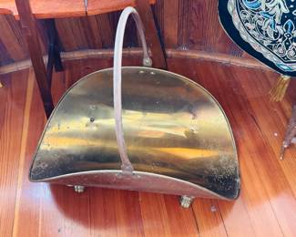Vintage brass magazine holder