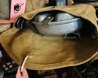 World War II US Army Miss kit includes fork spoon, and knife/cover