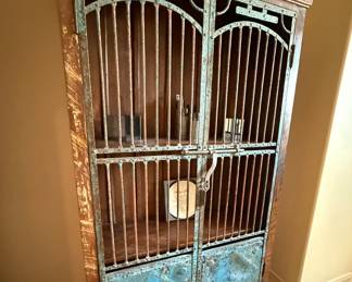 Rustin cabinet with vintage iron doors