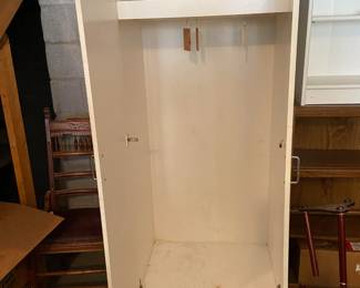 White portable closet