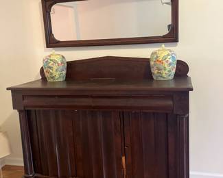 Empire Buffet, about 100 years old. Matching mirror that came out of an armoire.