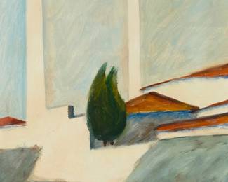 51
Ottone Rosai
1895-1957
House with a small tree
Oil on canvasboard
Signed lower left: O. Rosai; inscribed with an authentication statement in Italian written and signed by Giorgio Bertolini, verso
27.5" H x 19.5" W
Estimate: $8,000 - $12,000