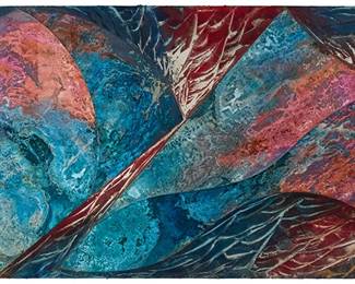 117
Laddie John Dill
b. 1943
Untitled
Mixed media on panel
Unsigned
42.25" H x 96.5" W x 2" D (approx.)
Estimate: $4,000 - $6,000