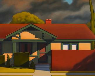 140
Robert Kenton Nelson
b. 1954
"Passing"
Oil on board
Signed lower left: R. Kenton Nelson; titled by repute
24" H x 24" W
Estimate: $5,000 - $7,000