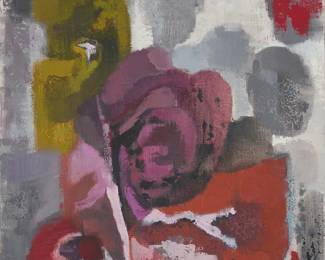 120
Erle Loran
1905-1999
Untitled abstract, 1952
Oil on canvas
Signed and dated lower right: Erle Loran '52
38" H x 26" W
Estimate: $500 - $700