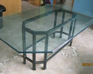 PLATE GLASS DINING TABLE