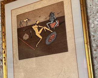 Authentic Salvador Dali with appraisal