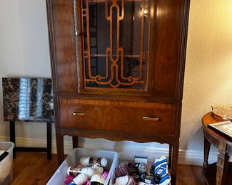 Vintage Cabinet. Knitting