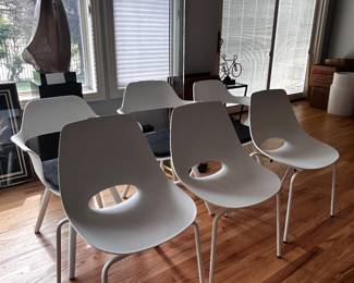 70s molded plastic chairs