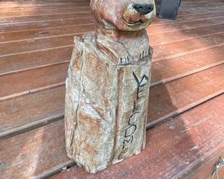 Sign Bear Art for Patio or Yard Accessory