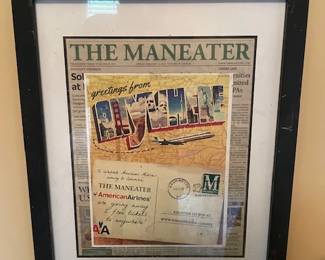 Framed "Maneater" Poster