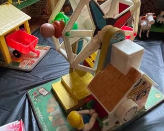 Vintage Fisher Price Toy Ferris Wheel
