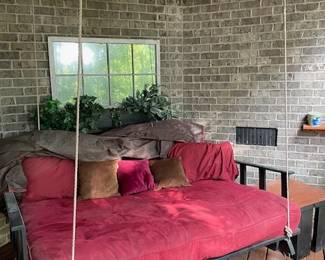 Unique Hanging Swinging Futon. Great Addition!