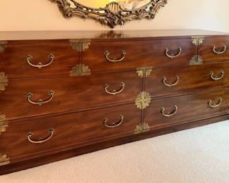 Henredon Bedroom Set - Dresser with Brass Accents