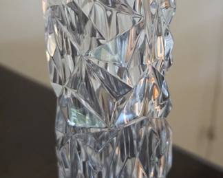 Tiffany Glass bud vase. With Tiffany box