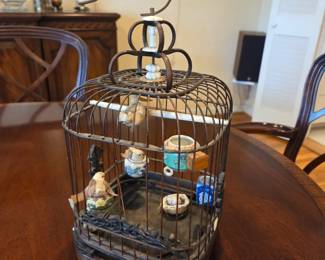 Antique Chinese bird cage