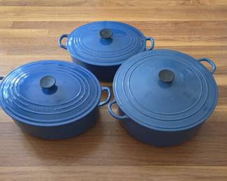 LeCreuset enameled Dutch ovens