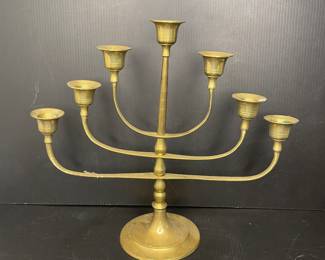 Brass candelabra