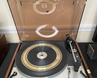 Dual 1219 turntable with a dust cover vintage