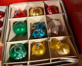 Vtg. Christmas balls