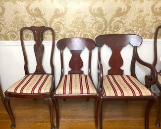 Assorted dining room chairs (6)
