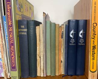 Hymn books and song books vintage