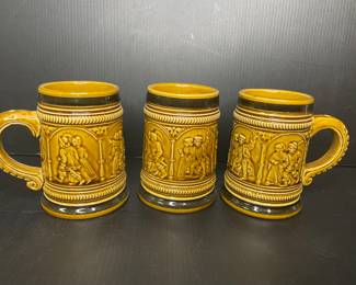 Marzi & Remy vintage German ceramic small beer stein set