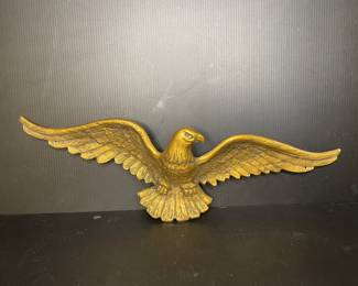 Brass eagle wall hanging