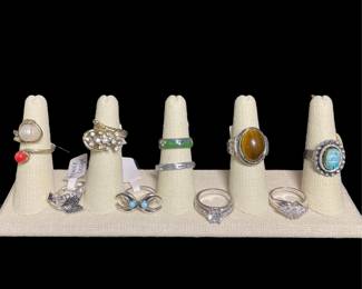 Costume rings vintage to modern
