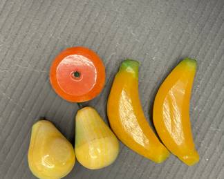 Miniature decorative glass fruit