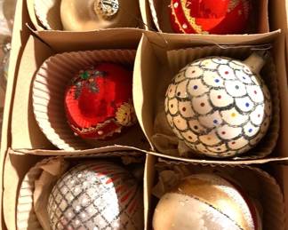 Vtg. Christmas balls