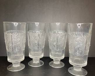 Westmoreland Glasses Princess Feather pattern Vtg