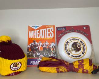 Vintage Washington Redskins memorabilia