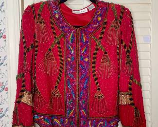 Laurence Kazar beaded blazer vintage