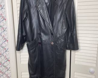 Vintage leather trench Michael Hoban North Beach