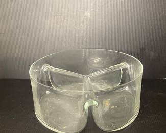 Glass divided bowl Poland