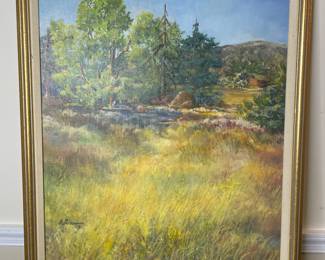 Landscape artwork signed M Alderson