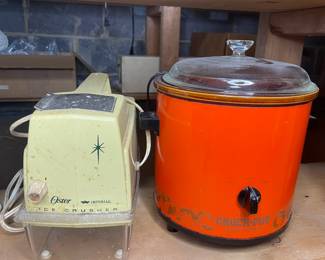 Vintage Oster & Crock Pot appliances