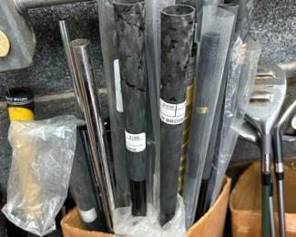 Golf club shafts with grips