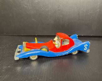 Politoys M Walt Disney Scrooge McDuck car Vintage