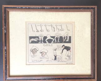 Framed gold comic, The Putter