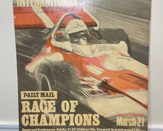Vintage poster Brands Hatch Race of Champions