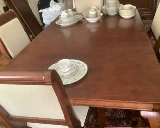 Kincaid six chairs 2 leaf