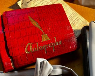 Autograph school note book
