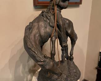 Vintage 1978 bronze sculpture by Austin productions pillar, not included. Must be sold separately.