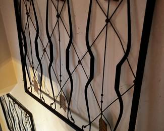 repurposed Art Deco fire screen